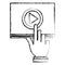 hand indexing media player interface