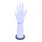 Hand jewelry dummy icon, isometric style