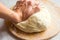 Hand knead dough