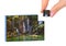 Hand and Kravice waterfall in Bosnia and Herzegovina puzzle my photo