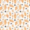 Hand language signs seamless pattern