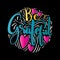 Hand Lettered Be Grateful On Black Background