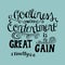 Hand lettering Great gain is godliness with contentment.