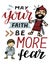 Hand lettering May your faith be more fear