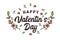 Hand lettering welcome valentine`s day