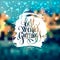 Hand lettering written best winter greetings holiday quote