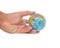 Hand with little world