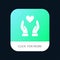 Hand, Love, Charity Mobile App Icon Design