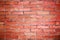 Hand made brick wall made from bricks, abstract background texture