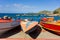 Hand-made caribbean fishing craft on bequia