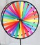 Hand-made colourful pinwheel