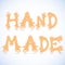 Hand made font vector illustration