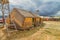 Hand made houses in Uros, Peru, South America.