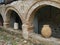 Hand Made Terracotta Urn Under Stone Arch, Greece