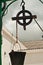 Hand made, water well pulley with a pale