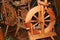 Hand made wooden spinning wheels