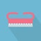 Hand, manicure brush icon