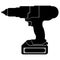 Hand manual drill flat icon as a repair tool