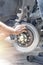 Hand mechanic repair brake disc
