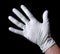 Hand in medical glove