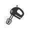 Hand mixer glyph single isolated vector icon