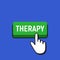 Hand Mouse Cursor Clicks the Therapy Button.