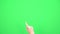Hand multi touch gestures on green screen