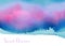 Hand painted abstract background. Pink, turquoise and blue watercolors