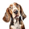 Hand Painted Basset Hound Dog Watercolor