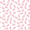 Hand Painted Brush Stroke Seamless Watercolor Pattern. Abstract watercolour shapes in Pink Girly Color. Artistic Design