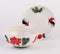 Hand painted ceramic soup bowl and dish