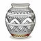 Hand Painted Ceramic Vase With African Patterns