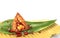 Hand painted Chinese style Dragon Boat Festival food zongzi