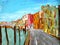 Hand painted picture with acrylic- Venice Italy Europe
