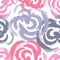 Hand painted roses seamless pattern
