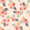 Hand painted textured shabby roses seamless pattern