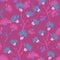Hand painted textured violet floral seamless pattern