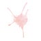 Hand painted watercolor pink blot texture isolated on the white