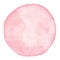 Hand painted watercolor pink round texture isolated