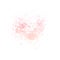 Hand painted watercolor pink splatter texture isolated on the white