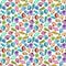 Hand painted watercolor shells seamless pattern