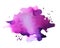 hand painter purple watercolor droplets blot texture background