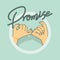 Hand Pinky promise isolate background concept