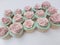 Hand piped buttercream vintage rose cupcakes