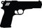 hand pistol handgun gun image with svg  cutfile for cricut and silhouette