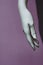 Hand of a plastic female mannequin