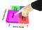 Hand pointing star of BCG Matrix chart (Marketing concept)