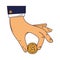 hand push coin