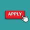 Hand pushing on apply now button