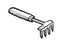 Hand Rake Garden Tool Cartoon Retro Drawing